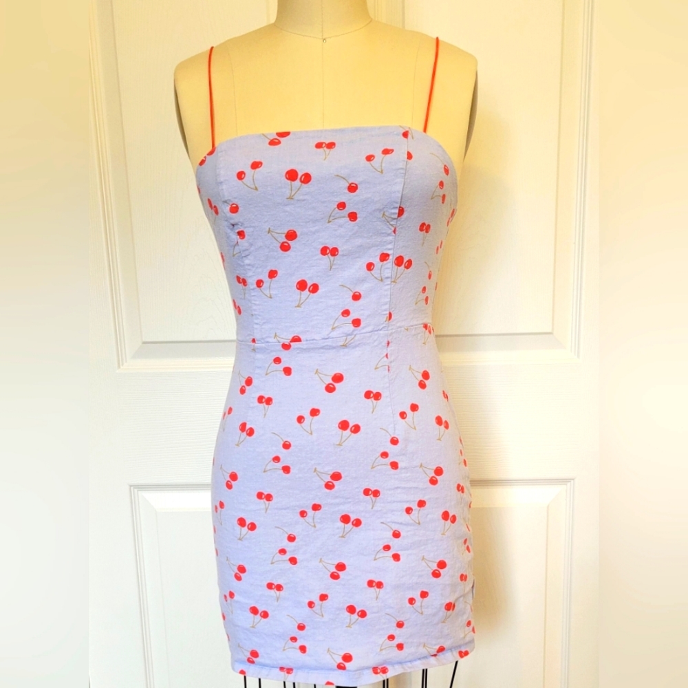 Urban Outfitters Colette Retro Cherry Bodycon Mini Dress